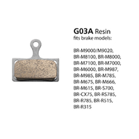 Shimano Disc Brake Pads G03A Resin Pads With Spring (1 Pair)