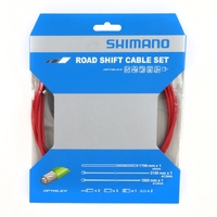 Gear Cable Set Shimano Road Optislick Red