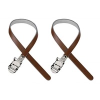 Toe Straps VP Brown Leather (Sold in Pairs) Length:400mm