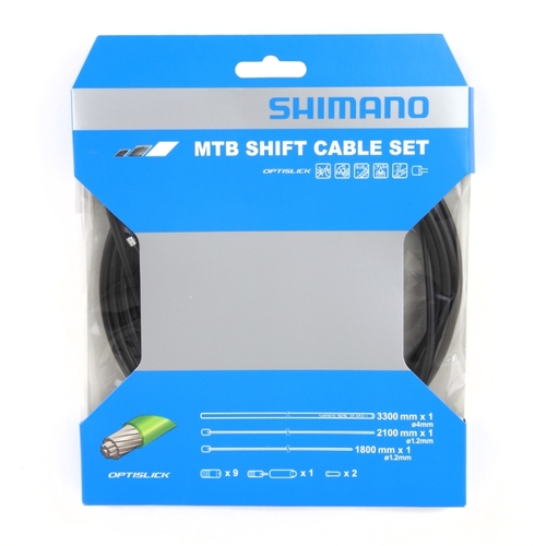 Gear Cable Set Shimano MTB Optislick Black Gear Cable Set Shimano MTB Optislick Black