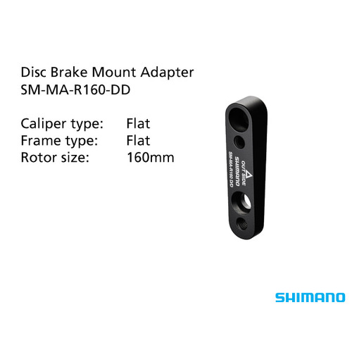 Shimano Disc Brake Mount Adaptor 160mm Rear Flat Mount Shimano Disc Brake Mount Adaptor 160mm Rear Flat Mount